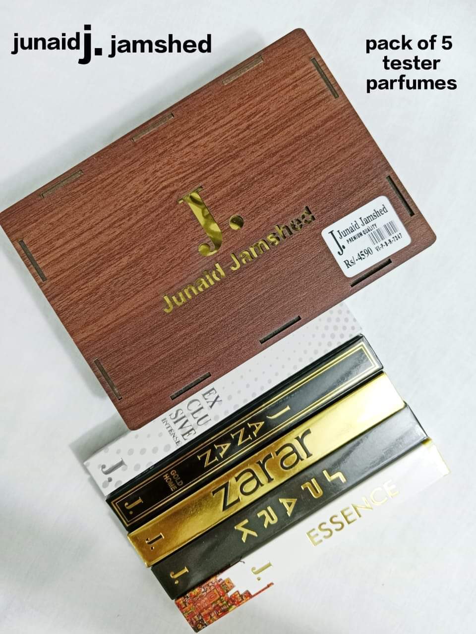 J. 35ML 5 different Fragrance Wooden Gift Box Packing