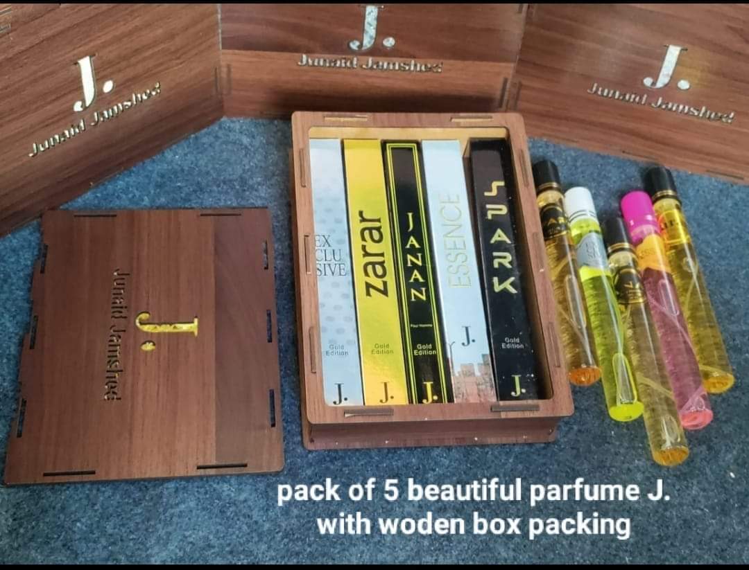 J. 35ML 5 different Fragrance Wooden Gift Box Packing