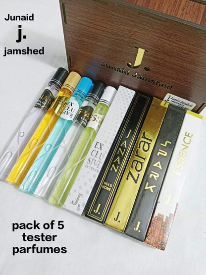 J. 35ML 5 different Fragrance Wooden Gift Box Packing